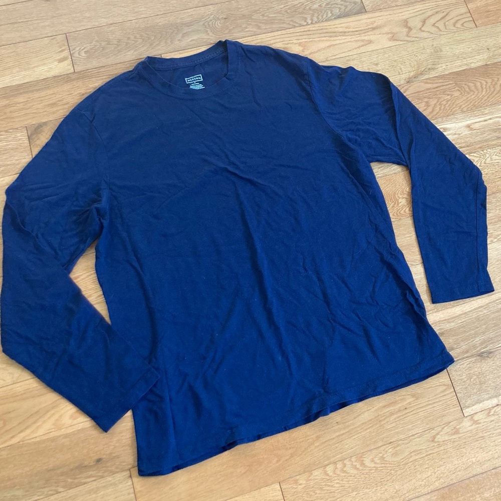 ☀️ Merona Navy Blue Long Sleeve Shirt, M